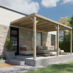 Pérgola Laminada 5x3 Anexada