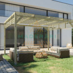 Pérgola de Madera Maciza 3x3