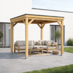 Pérgola Laminada 3x3 Techada